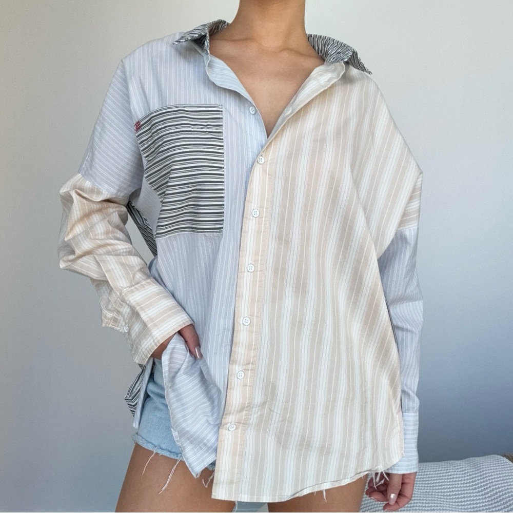 Striped Button Down Shirt